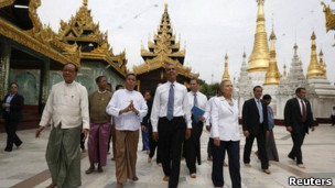 奥巴马在缅甸访问