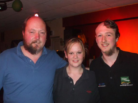 Paul Dowson and Kev Barks charity shave