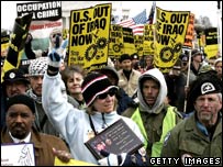 Washington'daki gösterici