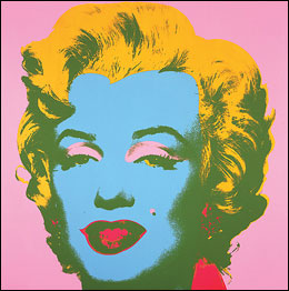 Marilyn Monroe, 1967 - screen print. © 2009 Andy Warhol Foundation for the Visual Arts ARS, NY SAVA, Buenos Aires. Marilyn Monroe TM is a trademake of Marilyn Monroe LLC.