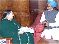 Jayalalitha with Indian PM