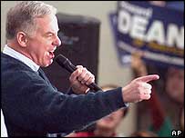 O pré-candidato democrata, Howard Dean
