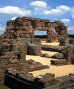 Wroxeter site - bath remains