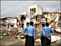 सहारा शहर में ध्वस्त किए गए निर्माण कार्य