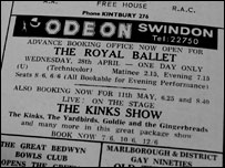 The Kinks also played Swindon on 11th May 1965