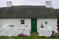 Swtan - bwthyn to gwellt ola'r ynys