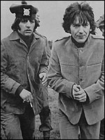 Ringo and George filming 'Help!' on Salisbury Plain