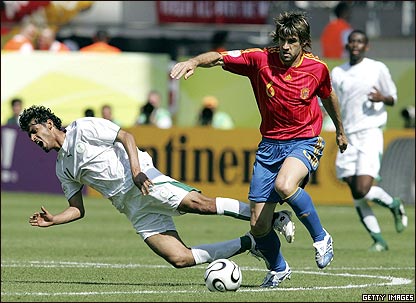 西班牙与沙特的比赛