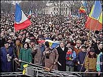 Мовне питання неодноразово спричиняло протести у Молдові