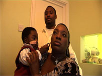 Damario Taylor and his mum and dad