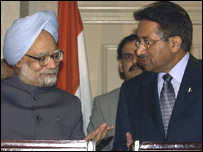 مشرف اور منموہن سنگھ