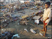 سونامی کی تباہی