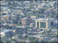 نمايی از شهر کابل