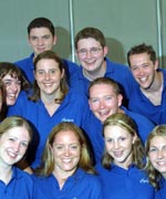 Rhai o aelodau Parti Alawon Gwerin Cytgan, Caerdydd - cyntaf.