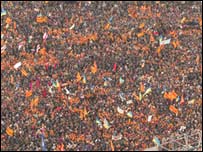 Людське море на Майдані Незалежності