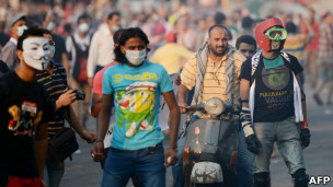 تظاهرات برابر سفارت آمریکا در قاهره