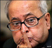 Indian FM, Pranab Muhkerjee