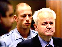 Слободан Мілошевич на суді в Гаазі