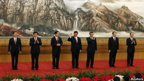 新一届中央政治局常委