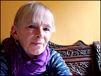 Lesley Boulton at home in 2009