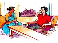 रेखांकन - लाल रत्नाकर