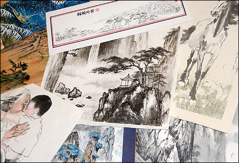 A selection of paintings