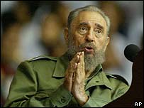 کیوبا کے صدر فیدیل  کاسترو