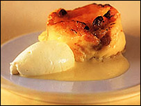 White chocolate pudding