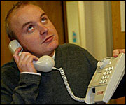 David embracing the latest technology