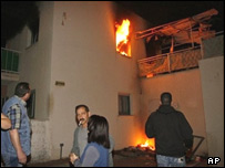 اصابت موشک فلسطینی به سدروت