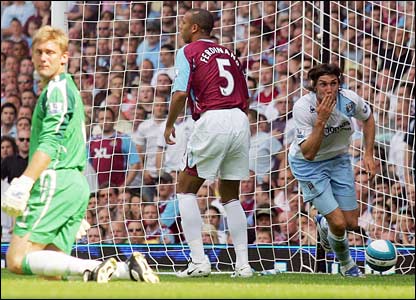 曼城队客场先进球