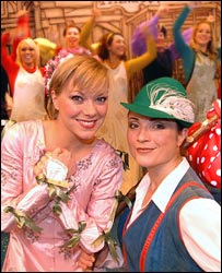 Ali James (left) and Nicky Adams
