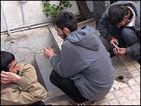 معتادان در پرسپوليس