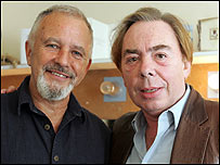 David Essex and Lord Lloyd Webber