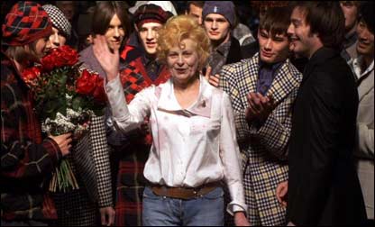 A estilista inglesa Vivienne Westwood