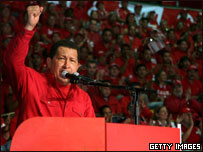 O presidente da Venezuela, Hugo Chávez