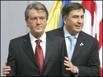 Ющенко та Саакашвілі