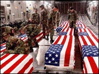 Amerikan askerlerinin cenazeleri