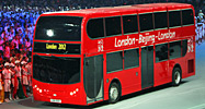 London bus at the Beijing Olympics closing ceremony