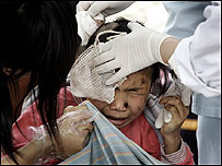 Çinli depremzedeler