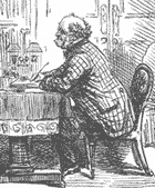 Punch cartoon depicting the filling in of a census form