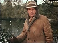 Desmond Morris in Queens Park in Swindon