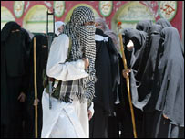 لال مسجد کی طالبات  فائل فوٹو