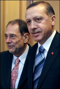 Javier Solana ve Recep Tayyip Erdoğan