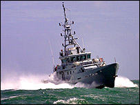 Searcher at sea during Maritime Festival