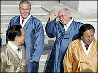 Zirveye katılan liderler