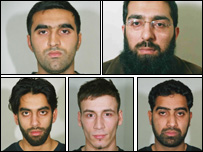 برطانیہ میں حملوں کے ملزمان