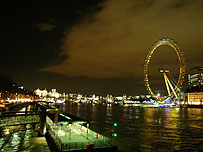 London at night