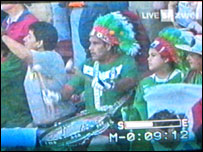 شادی هواداران تيم مکزيک 