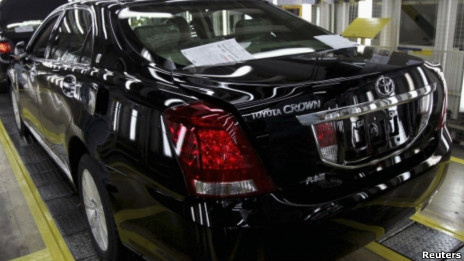 丰田天津工厂生产的皇冠汽车(23/03/2012)